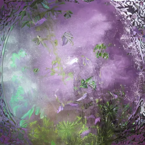 Image similar to crystethereal lavender atrium manipulation layeredinfusion lilac silver silver fuji pastel lilac sparkle fuji surreal creations serene lilac sparkle grey lilac weeping abstract collage