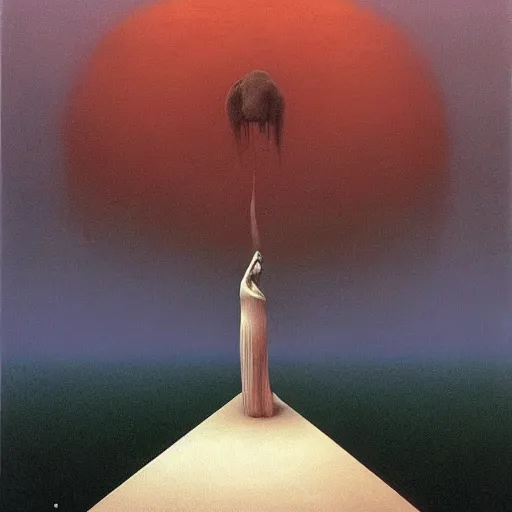 Prompt: Paul McCartney. Zdzisław Beksiński