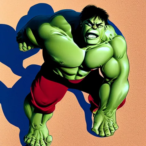 Image similar to hulk in desert