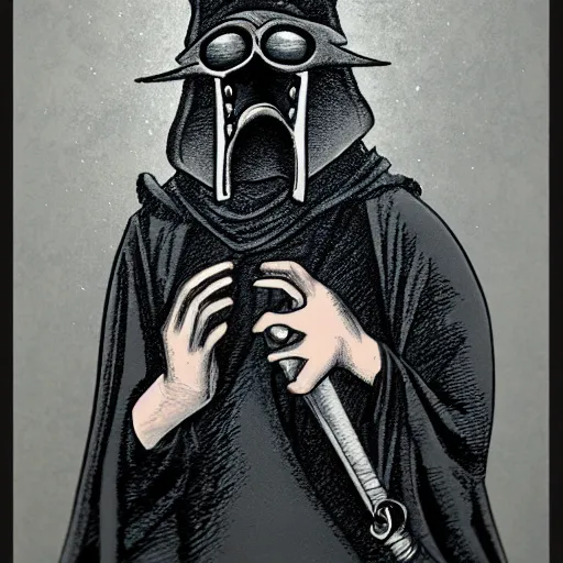 Image similar to plague doctor by rob plater