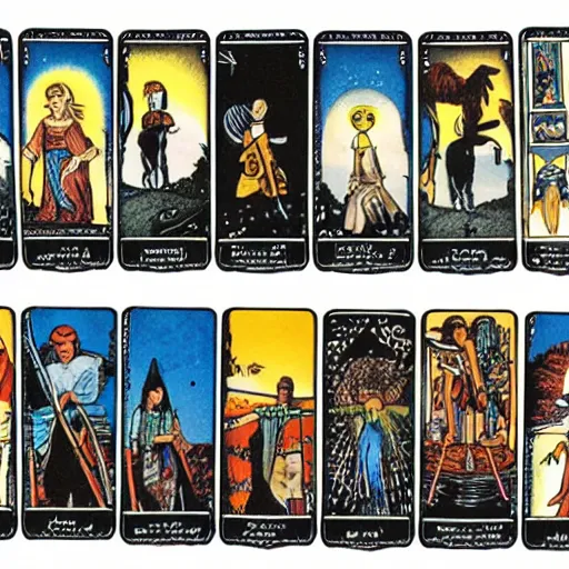 Image similar to alternative deck of rider waite tarot cards