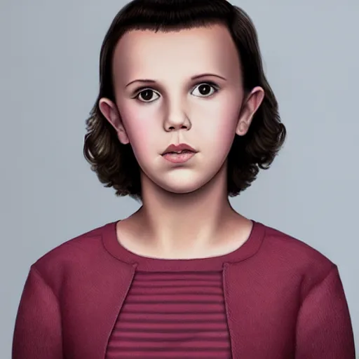 Image similar to portrait millie bobby brown