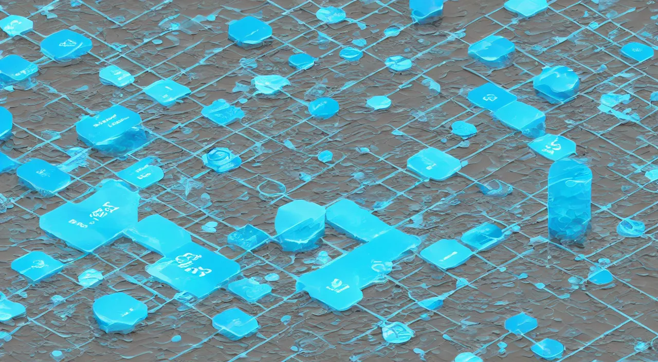 Prompt: a blockchain made from water, 3 d render, ez water, streams, rivers, vortex, schauberger, hidrologic cycle, liquid interface, gui, infographic, diagram,