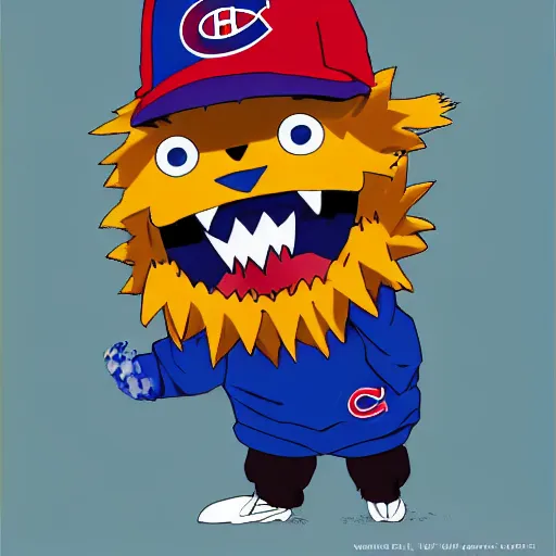 Prompt: violent anime Portrait of Youppi the Habs Montreal Canadiens Mascot as a very sad and menacing pokemon, giving the finger, flipping the crowd, highly detailed anime, nightmarish high evolution, 1993, legendary, smooth, sharp focus, dynamic lighting, intricate, trending on ArtStation, shiny Youppi as suprised pikachu, illustration pokemon, art by WLOP