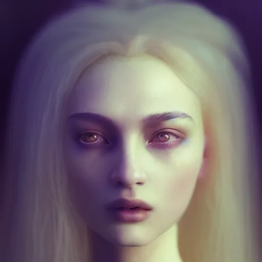 Image similar to photographic portrait of a stunningly beautiful eurasian gothic renaissance female in soft dreamy light at sunset, soft focus, contemporary fashion shoot, in a tim burton movie, by edward robert hughes, annie leibovitz and steve mccurry, david lazar, jimmy nelsson, extremely detailed, breathtaking, hyperrealistic, perfect face, octane render
