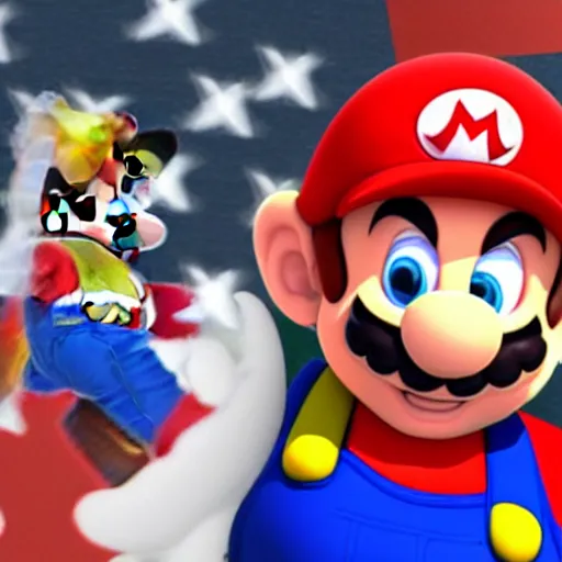 Image similar to Marco Rubio as super Mario