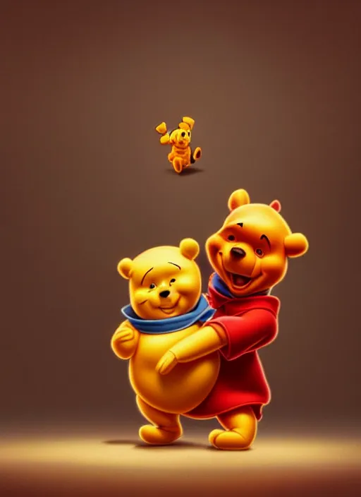 Prompt: xi jinping : : polished evil winnie the pooh : : disney pixar movie still photo : : hi - fructose, sci fi decadent highly - detailed digital painting, golden ratio, octane render, artstation, smooth, sharp focus, scott robertson, artgerm, mucha, loish, wlop : :