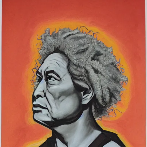 Image similar to maori einstein, portrait 1 9 6 8