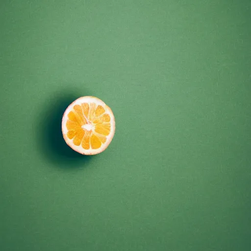 Image similar to a photography of a pink lemon on a green background - professional photography