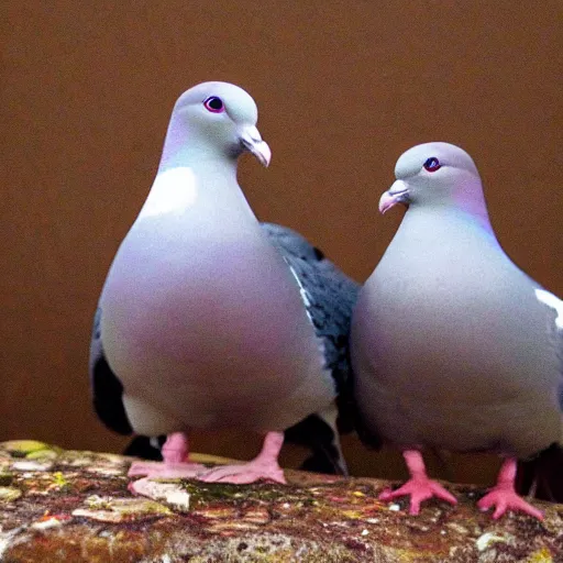 Prompt: a pigeon with three heads, surreal