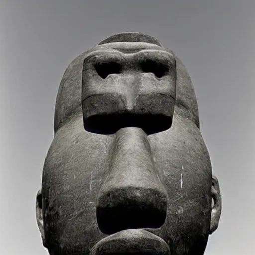 Prompt: Notorious BIG as a moai