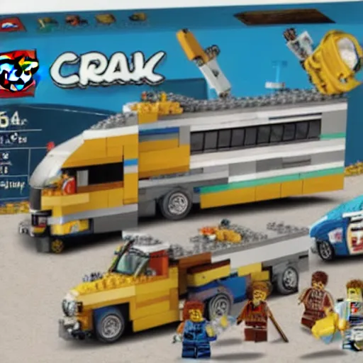 Image similar to trailer trash lego set