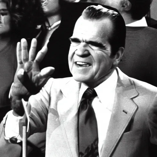 Image similar to Richard Nixon on Soul Train, 1971