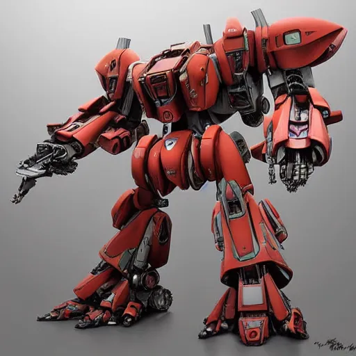 Image similar to biechanical sazabi zaku mecha with extendable multi segmented arms leaking nanotechnology, orangutan mecha with long arms and sci - fi weaponry, realistic, micro details, sci - fi weapons, cannon eos, deviantart