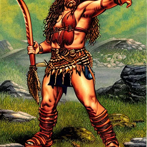 Image similar to barbarian warrior by Larry Elmore