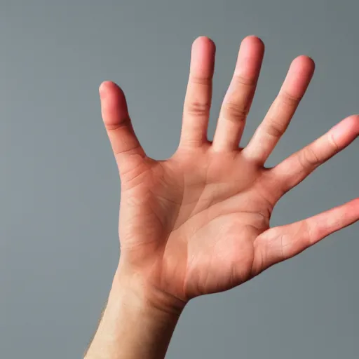 Image similar to realistic picture of human hands, white background