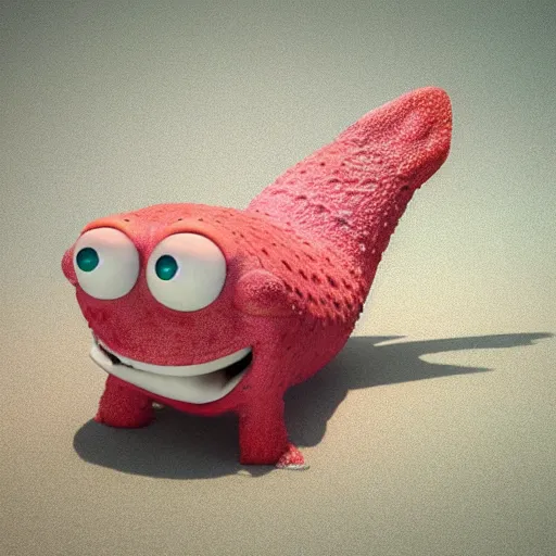 Prompt: photo realistic Patrick star from SpongeBob show