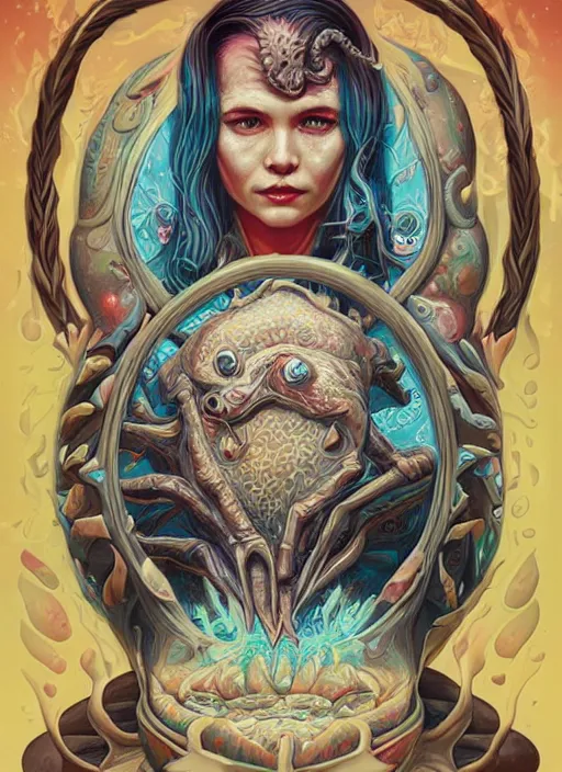 Image similar to Lovecraftian Grotesque Togepi portrait by Tristan Eaton_Stanley Artgerm and Tom Bagshaw,