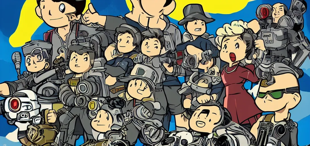 Image similar to Poster of Fallout the Anime Series
