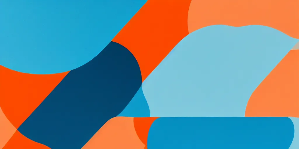 Prompt: Cloud, Server, network. Minimalistic design, contemporary design, Abstract Design. Blue, cyan and orange palette. Vivid, 8K, Epic, Masterpiece