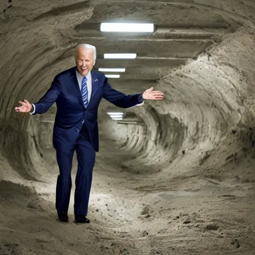 Prompt: Professional portrait of Joe Biden wearing T-45d power armor in a underground futuristic bunker, 8k, cinematic, dslr,