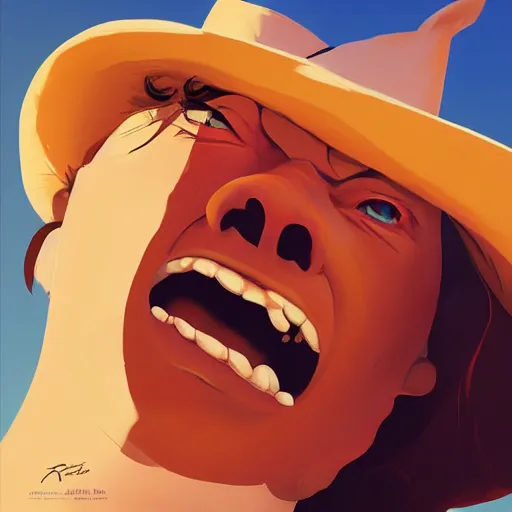 Image similar to face icon stylized minimalist blazing saddles, loftis, cory behance hd by jesper ejsing, by rhads, makoto shinkai and lois van baarle, ilya kuvshinov, rossdraws global illumination