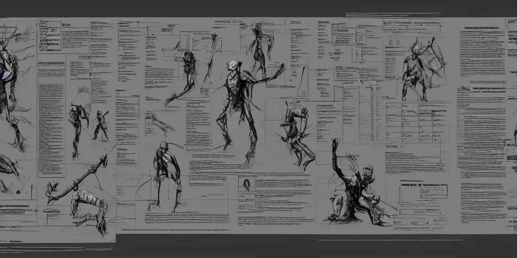 Image similar to the modern prometheus, character sheet, concept design, contrast, kim jung gi, greg rutkowski, zabrocki, karlkka, jayison devadas, trending on artstation, 8 k, ultra wide angle, pincushion lens effect