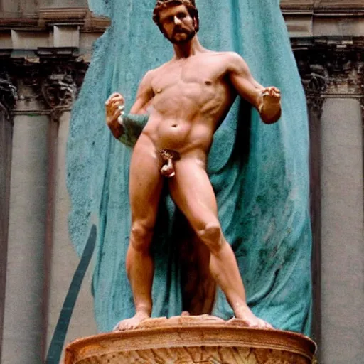 Image similar to david beckham as david of michelangelo