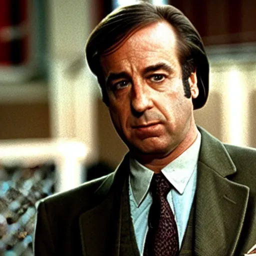 Prompt: still of saul goodman from the Godfather(1980)