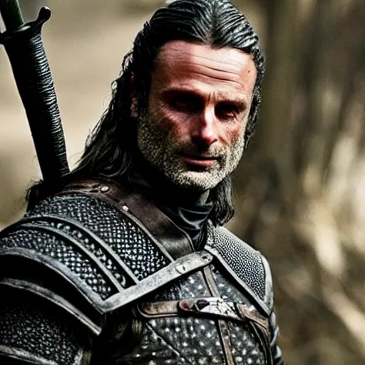 Image similar to andrew lincoln as geralt