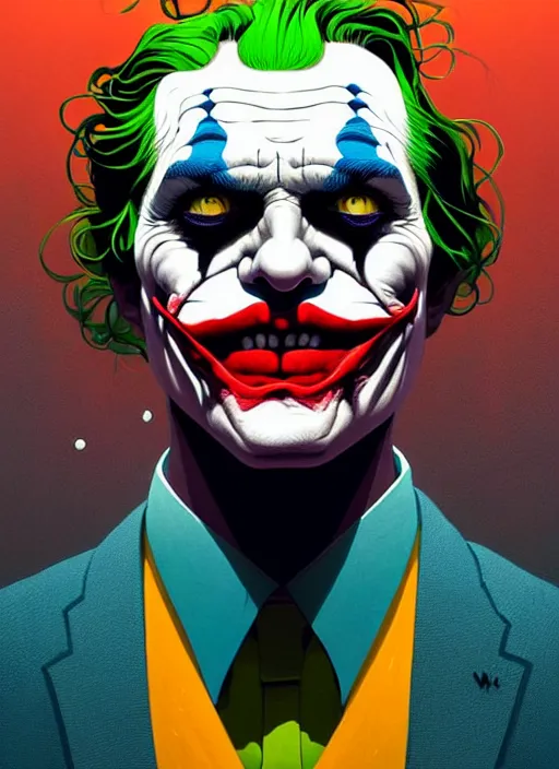 Prompt: symmetry!! stunning portrait of the joker, by victo ngai, kilian eng vibrant colors, dynamic lighting, digital art, winning award masterpiece, fantastically beautiful, illustration, aestheticly inspired by beksinski and dan mumford, upscale with simon stalenhag work, artstation, 8 k