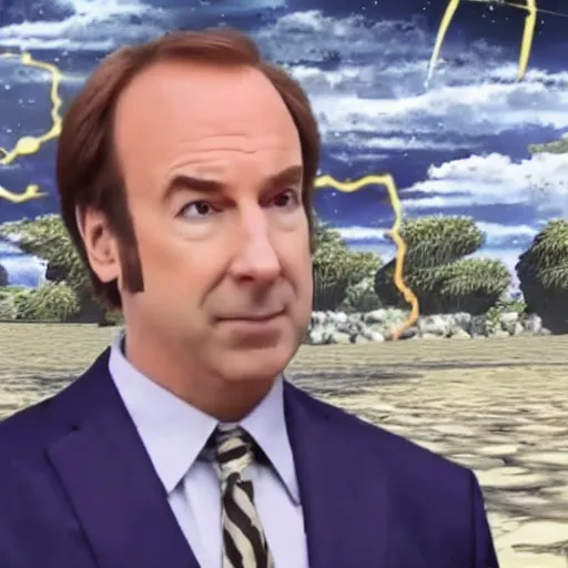 Prompt: youtube screenshot of saul goodman reacting to naruto