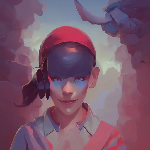 Image similar to face icon stylized minimalist m. a. s. h., loftis, cory behance hd by jesper ejsing, by rhads, makoto shinkai and lois van baarle, ilya kuvshinov, rossdraws global illumination