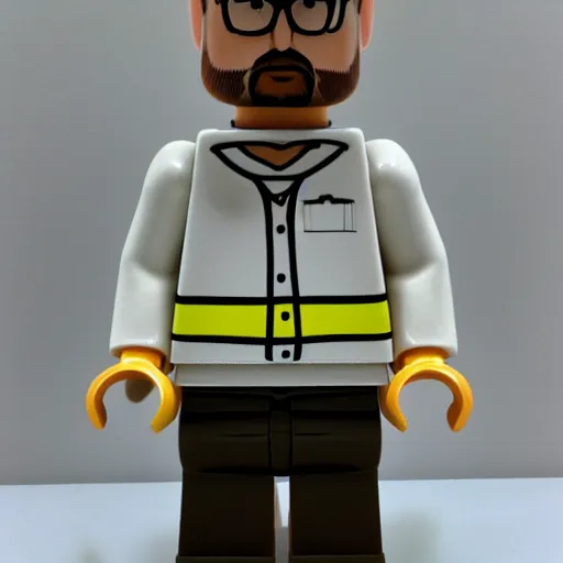 Image similar to walter white lego figure realistic photo