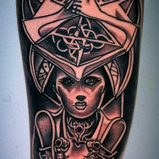 Image similar to occultist design tattoo