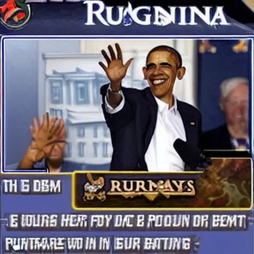 Image similar to obama in runescape