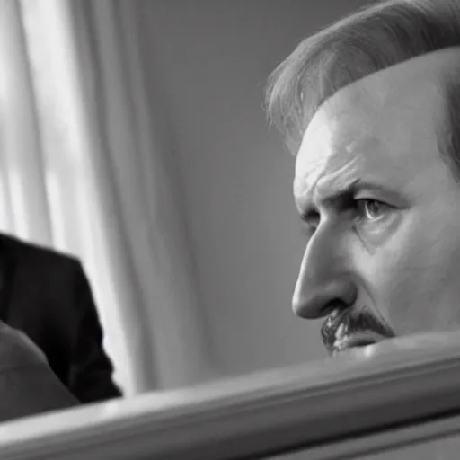 Image similar to Alexander Lukashenko as the American Psycho, cinematic still