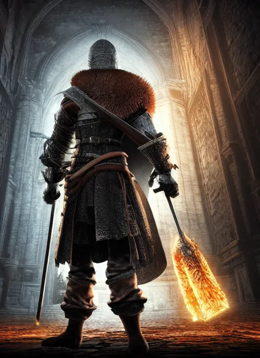 Image similar to portrait wizard bob ross in darksouls universe in anor londo, studio lights, 8 k hd.