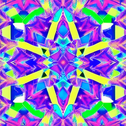 Prompt: a geometric kaleidoscopic pattern of complementary pantone colors trending 4 k intricate digital art
