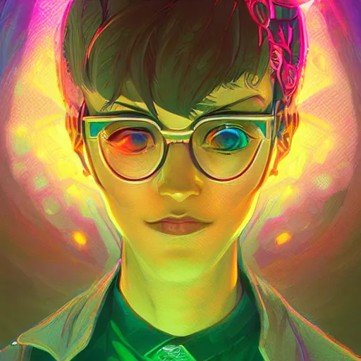 Image similar to skill magic geek inside matrix deepdream radiating a glowing aura stuff loot legends stylized digital illustration video game icon artstation lois van baarle, ilya kuvshinov, rossdraws,