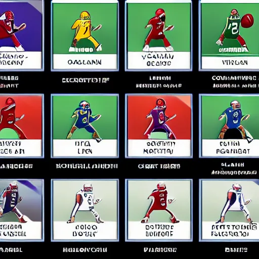 Image similar to fantasy football teams being organized into divisions