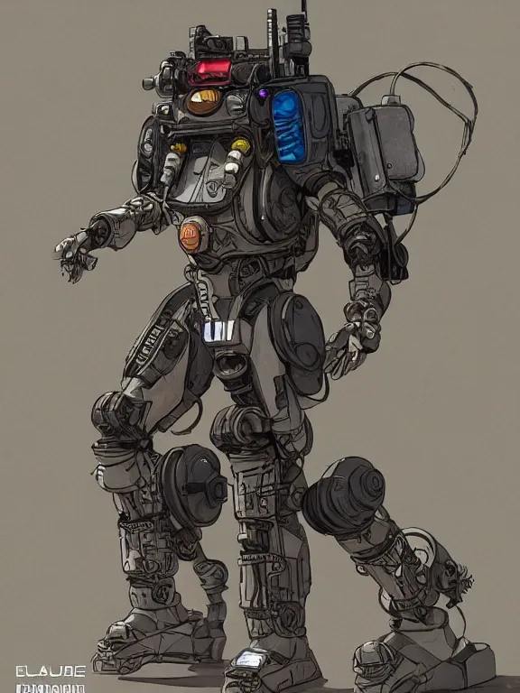 Image similar to solarpunk digital illustration pathfinder robot from apex legends, portrait by james gurney and laurie greasley, concept art, cinematic composition, hyper realism, photorealistic, dramatic lighting, highly detailed