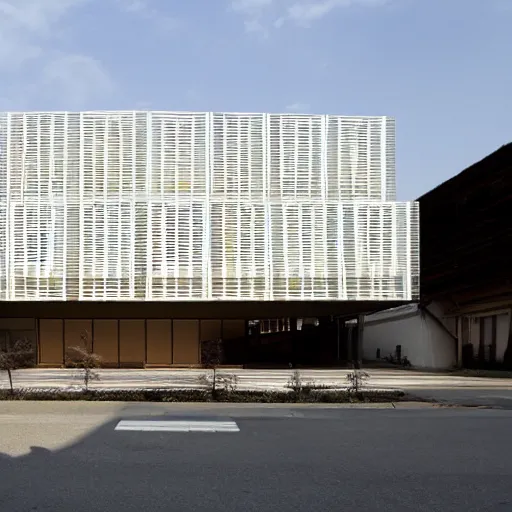 Image similar to tamedia building, shigeru ban