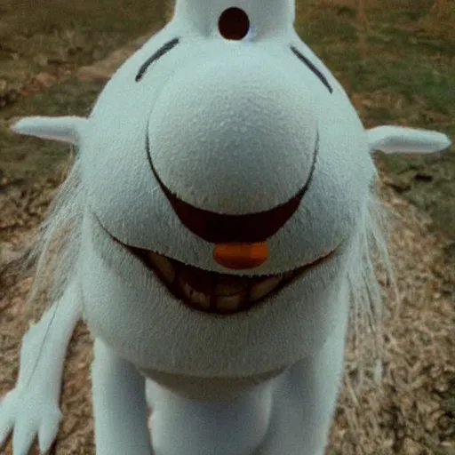 Prompt: stinky from the moomins in real life, photograph, realistic, very detailed!