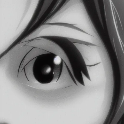 Prompt: anime girl with hearts in her eyes blushing looking straight forward, close up portrait.