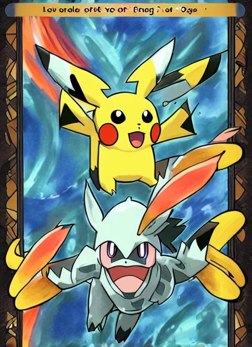 Image similar to a single pokemon card art from the year 6 0 0 award winning art