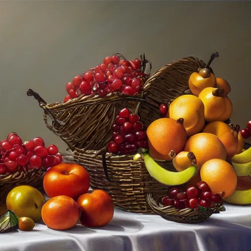 Image similar to photorealistic heaven made of fruit basket, detailed, centered, digital painting, artstation, concept art, donato giancola, joseph christian leyendecker, wlop, boris vallejo, breathtaking, 8 k resolution, extremely detailed, beautiful, establishing shot, artistic, hyperrealistic, beautiful face, octane render, cinematic lighting, dramatic lighting, masterpiece