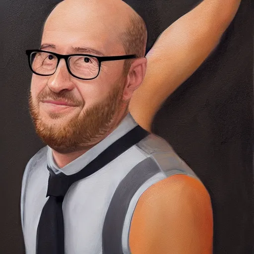 Prompt: a detailed portrait painting of joel glazer as a human toilet, hyper realistic