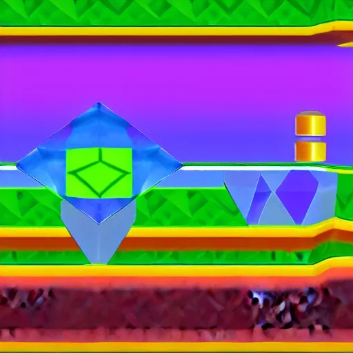 Image similar to the first level of Kirby 64: The Crystal Shards Nintendo 64 game