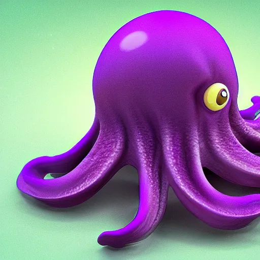 Prompt: a purple octopus egg hatching. digital art. ultra realistic. hd. 4 k